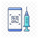 QR-Code für die Impfung  Symbol