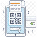 Secure Payment Digital Pay Qr Code Scanning Icon