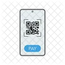 Qr Code Payment Mobile Transactions Digital Wallet 아이콘