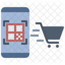 Scannen QR Code Einkaufen Icon