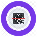 Qr Code Scanner Quick Response Code Matrix Barcode Icône