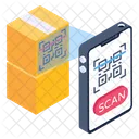 Package Scanning Parcel Scanning Qr Code Scanner Icon