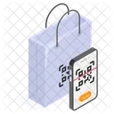 Qr Code Scanning Shopping Icon