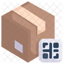 Qr code with box  Icon