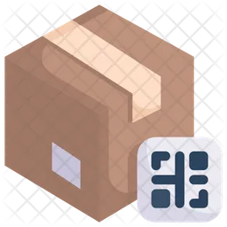Qr code with box  Icon