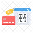 Descuento Qr Descuento Con Tarjeta Escaneo Qr Icono