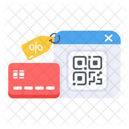 Descuento qr  Icono