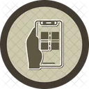 Qr Scan Hand Holding Phone Qr Code Icon