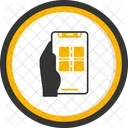 Qr Scan Hand Holding Phone Qr Code Icon