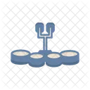 Quad Drum Percussion Rhythm Icon