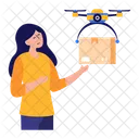 Quadcopter Delivery  Icon