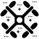 Quadcopter Quadrotor Flying Drone Icon