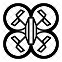 Quadcopter Drone Flying Icon
