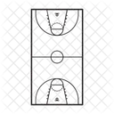 Quadra de basquete  Ícone