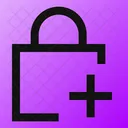 Square Lock Add Adicionar Cadeado Bloqueio Ícone