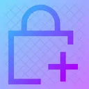 Square Lock Add Adicionar Cadeado Bloqueio Ícone