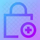 Square Lock Add Adicionar Cadeado Bloqueio Ícone