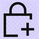 Square Lock Add Adicionar Cadeado Bloqueio Ícone