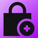 Square Lock Add Adicionar Cadeado Bloqueio Ícone