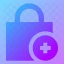 Square Lock Add Adicionar Cadeado Bloqueio Ícone