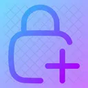 Square Lock Add Adicionar Cadeado Bloqueio Ícone