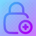 Square Lock Add Adicionar Cadeado Bloqueio Ícone