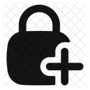 Square Lock Add Adicionar Cadeado Bloqueio Ícone