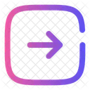 Seta Quadrada Para A Direita Navegacao Multiplicar Ícone