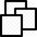 Quadrados Sobreposicao Forma Ícone