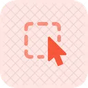 Quadratischer Cursor Cursor Klick Symbol