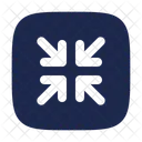 Quadrat Minimieren Symbol