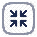 Quadrat Minimieren Pfeil Benutzeroberflache Symbol