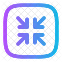 Quadrat Minimieren Symbol