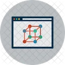 Quadrate Formen Schnittstelle Symbol