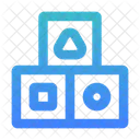 Blocke Stapel Einfach Symbol
