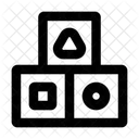 Blocke Stapel Einfach Symbol