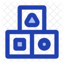 Blocke Stapel Einfach Symbol