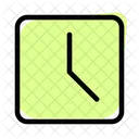 Quadratische Uhr Symbol