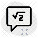 Quadratischer Chat Symbol