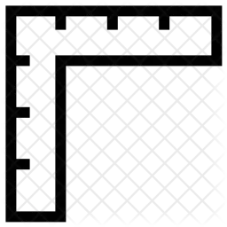 Quadratisches Lineal  Symbol