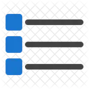 Quadratische Liste Liste Checkliste Symbol