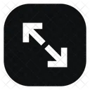 Quadratpfeil Erweitern L Fullen Scharf Symbol