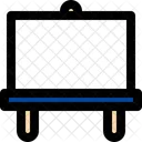 Quadro Branco Quadro Negro Grafico Ícone