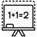 Quadro Branco Tutor De Matematica Educacao Ícone