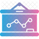 Grafico De Quadro Branco Quadro Branco Apresentacao Ícone