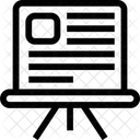 Quadro Branco Estudar Ensinar Ícone