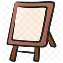 Quadro De Arte Quadro De Cavalete Quadro Branco Ícone