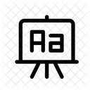 Quadro Branco Carta Licao Ícone