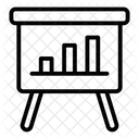 Quadro Branco Apresentacao Dados Ícone