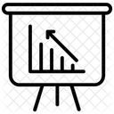 Apresentacao Grafico De Linha Desempenho Empresarial Ícone